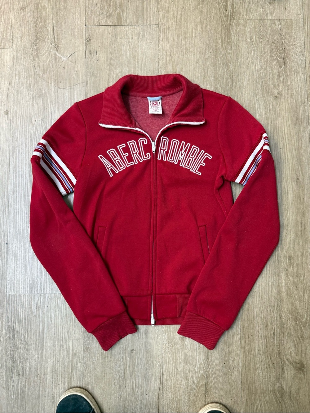 Vtg Abercrombie Fleece Jacket Zip Up Sz L